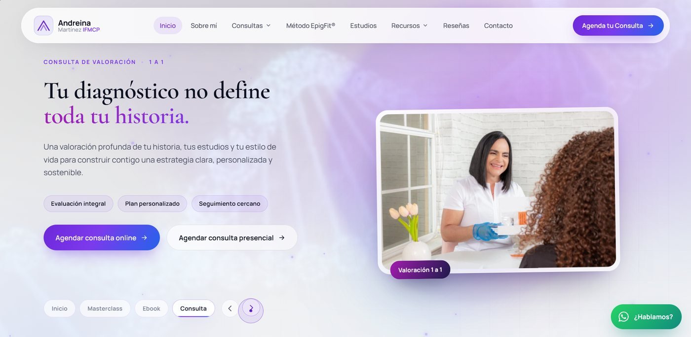 Andreina Martínez - homepage