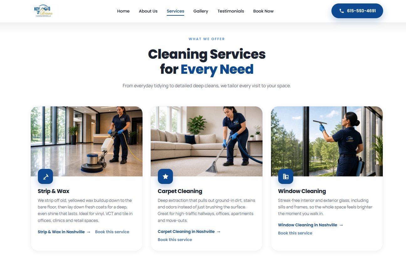 Key Briana Cleaning Services - detalle